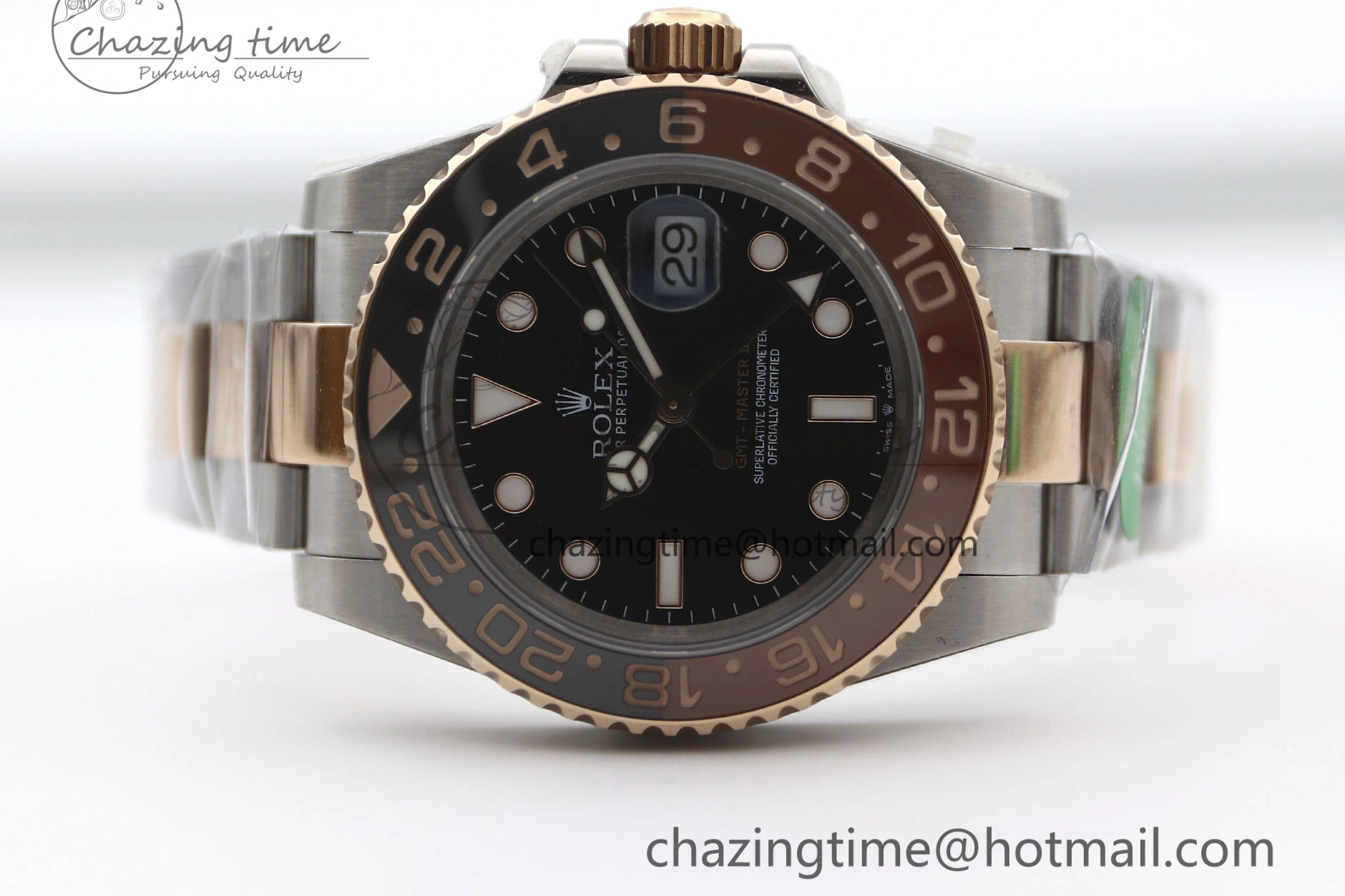 MiroTime 0416 GMT Master II 126711 CHNR 904L SS TW+ 1:1 Best Edition on SS RG Bracelet VR3186 CHS FreshLook 1976